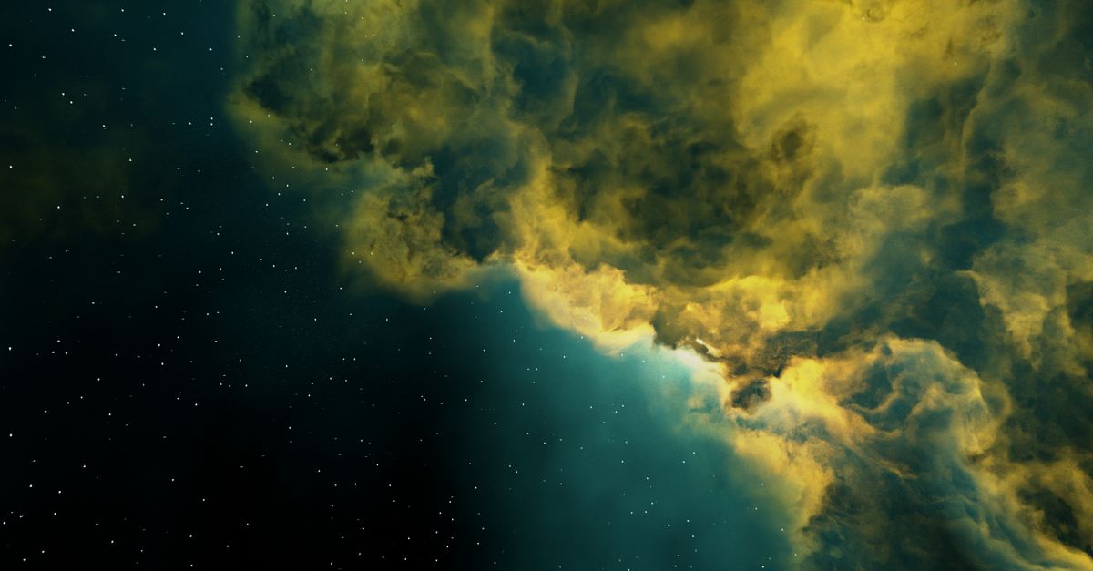 A stunning cosmic cloud formation in deep space, showcasing vibrant colors and interstellar beauty.